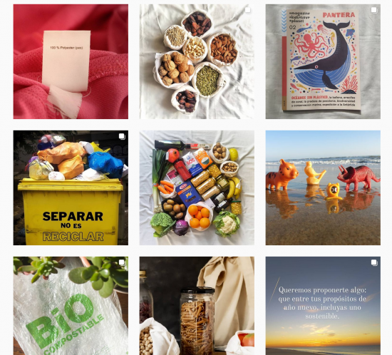 Perfil de Instagram "Vivir sin plástico"